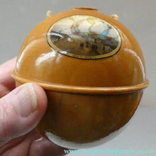 Load image into Gallery viewer, Antique 19th Century MAUCHLINE Ware String Box or Ball. View of Peebles, High Street
