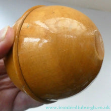 Load image into Gallery viewer, Antique 19th Century MAUCHLINE Ware String Box or Ball. View of Peebles, High Street
