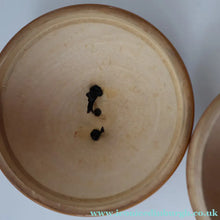 Load image into Gallery viewer, Antique 19th Century MAUCHLINE Ware String Box or Ball (with applied feet). ROBERT BURNS Interest
