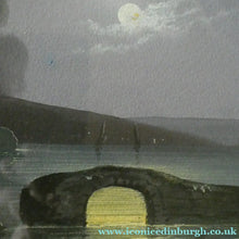 Load image into Gallery viewer, Antique Neapolitan School Gouache Painting by M Gianni. Bay of Naples with Erupting Vesuvius
