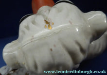Load image into Gallery viewer, Antique Staffordshire Dogs Chimney Spaniels Yellow Painted Eyes 1880s
