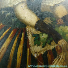 Load image into Gallery viewer, Early 19th Century Antique Snuff Box with Painted Lid Showing a Lady in Fancy Costume
