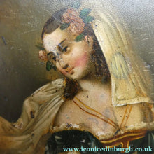 Load image into Gallery viewer, Early 19th Century Antique Snuff Box with Painted Lid Showing a Lady in Fancy Costume
