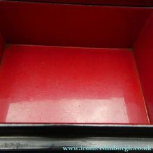Load image into Gallery viewer, 19th Century Russian Lacquer Box with Painted Lid Showing Couple Making Bast Shoes. Folk Art
