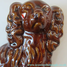 Load image into Gallery viewer, SINGLE: ANTIQUE 19th Century Miniature Treacle Glaze Staffordshire Dog

