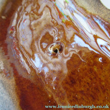 Load image into Gallery viewer, SINGLE: ANTIQUE 19th Century Miniature Treacle Glaze Staffordshire Dog
