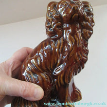 Load image into Gallery viewer, SINGLE: ANTIQUE 19th Century Miniature Treacle Glaze Staffordshire Dog
