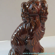 Load image into Gallery viewer, SINGLE: ANTIQUE 19th Century Miniature Treacle Glaze Staffordshire Dog
