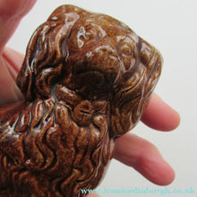 Load image into Gallery viewer, Small Miniature Treacle Glaze Kings Charles Spaniel Miniature Staffordshire Dog
