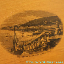 Load image into Gallery viewer, Antique 19th Century Victorian MAUCHLINE Large Table Standing Letter Rack. ROTHESAY FROM CHAPEL HILL
