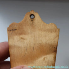 Load image into Gallery viewer, Antique 19th Century Victorian MAUCHLINE Ware Rare Wall Mounting Spill Holder. Kelso Bridge &amp; Abbey
