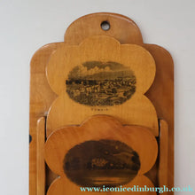 Load image into Gallery viewer, Antique 19th Century Victorian MAUCHLINE Ware Rarer Wall Mounting Letter Rack. Comrie and Strathearn Images
