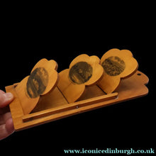 Load image into Gallery viewer, Antique 19th Century Victorian MAUCHLINE Ware Rarer Wall Mounting Letter Rack. Comrie and Strathearn Images - Vintage
