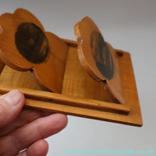 Load image into Gallery viewer, Antique 19th Century Victorian MAUCHLINE Ware Rarer Wall Mounting Letter Rack. Comrie and Strathearn Images
