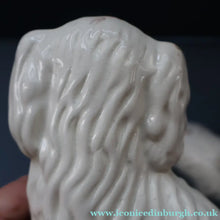 Load image into Gallery viewer, ANTIQUE Late 19th Century SMALLER SIZE White Staffordshire Dogs / Wally Dugs
