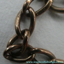 Load image into Gallery viewer, Antique 9CT Gold Double Albert Pocket Watch Chain. Length (clip end to clip end) 16 1/4 inches. Marked 9: 375
