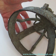 Load image into Gallery viewer, Antique African Dogon Mali Ceremonial Cast Brown Crown or Helmet
