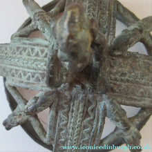 Load image into Gallery viewer, Antique African Dogon Mali Ceremonial Cast Brown Crown or Helmet
