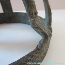 Load image into Gallery viewer, Antique African Dogon Mali Ceremonial Cast Brown Crown or Helmet
