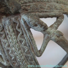 Load image into Gallery viewer, Antique African Dogon Mali Ceremonial Cast Brown Crown or Helmet
