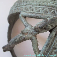 Load image into Gallery viewer, Antique African Dogon Mali Ceremonial Cast Brown Crown or Helmet
