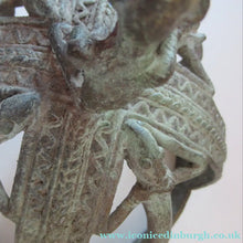 Load image into Gallery viewer, Antique African Dogon Mali Ceremonial Cast Brown Crown or Helmet
