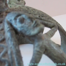 Load image into Gallery viewer, Antique African Dogon Mali Ceremonial Cast Brown Crown or Helmet
