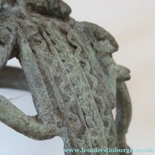 Load image into Gallery viewer, Antique African Dogon Mali Ceremonial Cast Brown Crown or Helmet
