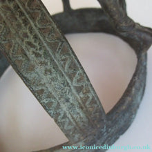 Load image into Gallery viewer, Antique African Dogon Mali Ceremonial Cast Brown Crown or Helmet
