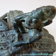 Load image into Gallery viewer, Antique African Dogon Mali Ceremonial Cast Brown Crown or Helmet
