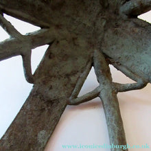 Load image into Gallery viewer, Antique African Dogon Mali Ceremonial Cast Brown Crown or Helmet

