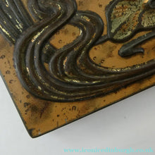 Load image into Gallery viewer, Antique  Edwardian Art Nouveau Confectionary Tin. Dragonfly Design
