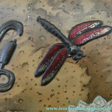 Load image into Gallery viewer, Antique  Edwardian Art Nouveau Confectionary Tin. Dragonfly Design
