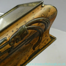 Load image into Gallery viewer, Antique  Edwardian Art Nouveau Confectionary Tin. Dragonfly Design
