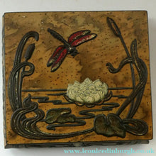 Load image into Gallery viewer, Antique  Edwardian Art Nouveau Confectionary Tin. Dragonfly Design
