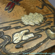 Load image into Gallery viewer, Antique  Edwardian Art Nouveau Confectionary Tin. Dragonfly Design
