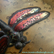 Load image into Gallery viewer, Antique  Edwardian Art Nouveau Confectionary Tin. Dragonfly Design
