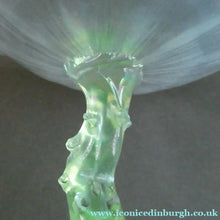 Load image into Gallery viewer, Antique ART NOUVEAU John Walsh Walsh Uranium Glass Water Lily Comport
