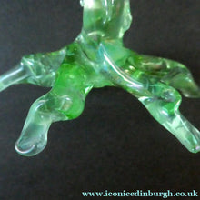 Load image into Gallery viewer, Antique ART NOUVEAU John Walsh Walsh Uranium Glass Water Lily Comport
