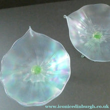 Load image into Gallery viewer, Antique ART NOUVEAU John Walsh Walsh Uranium Glass Water Lily Comport 
