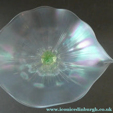 Load image into Gallery viewer, Antique ART NOUVEAU John Walsh Walsh Uranium Glass Water Lily Comport 

