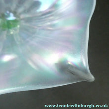 Load image into Gallery viewer, Antique ART NOUVEAU John Walsh Walsh Uranium Glass Water Lily Comport 
