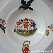Load image into Gallery viewer, Antique German Nursery Miniature Bowls. Children in a Farmyard
