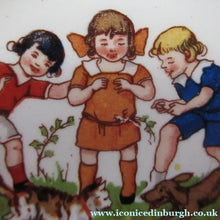 Load image into Gallery viewer, Antique German Nursery Miniature Bowls. Children in a Farmyard
