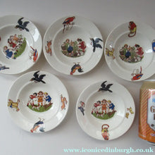 Load image into Gallery viewer, Antique German Nursery Miniature Bowls. Children in a Farmyard
