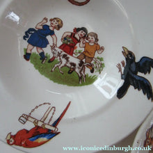 Load image into Gallery viewer, Antique German Nursery Miniature Bowls. Children in a Farmyard
