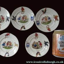 Load image into Gallery viewer, 1920s Nursery Ware Plate. Five Farmyard Design Side Plates
