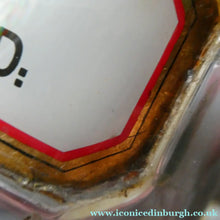 Load image into Gallery viewer, Antique Clear Glass Chemist Bottle. ACID: SULPH : D: with Original Foil Label and Lozenge Stoppe
