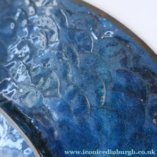 Load image into Gallery viewer, Large Antique Cloisonne Charger. Decorated with a Swirling Dragon and Intricate Decorative Border
