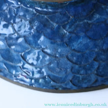 Load image into Gallery viewer, Large Antique Cloisonne Charger. Decorated with a Swirling Dragon and Intricate Decorative Border
